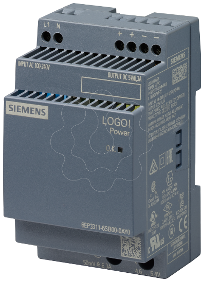 Imagem de Alimentacao de corrente LOGOPower, monofasica 5 V CC/6,3 A