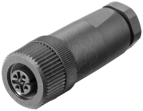 Imagem de Conector de cabo IE Power M12 PRO, bucha de conexao para SCALANCE W-700