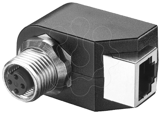 Imagem de Painel de passagem do armario de distribuicao IE M12 peca conexao M12 para RJ45.