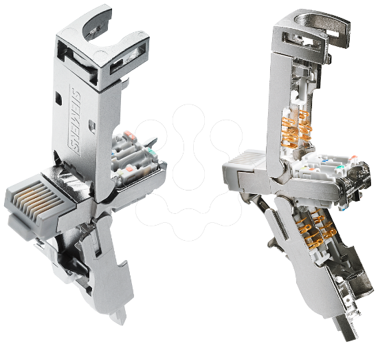 Imagem de Plug IE FC RJ45 180 4x2, con. encaixe RJ45, CAT6A, tecnica ligac. FC, 10 unid.