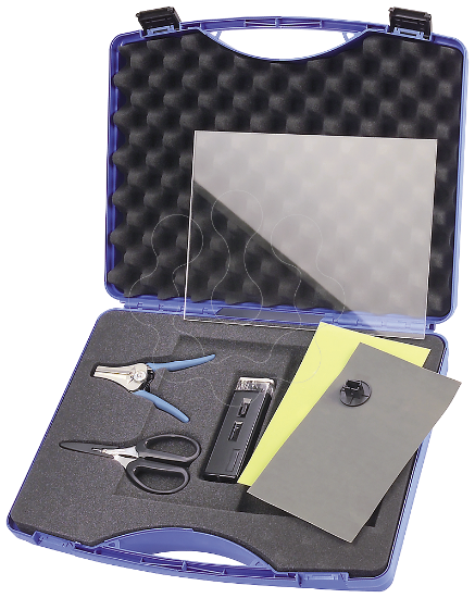 Imagem de Kit terminal Plug SC RJ POF, cabecote confeccionado para pre-montagem no local