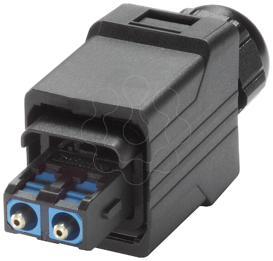 Imagem de Plug IE SC RJ POF PRO, con. enc. cabo fib.optica p/mont. loc. em ca.fib.op.POF