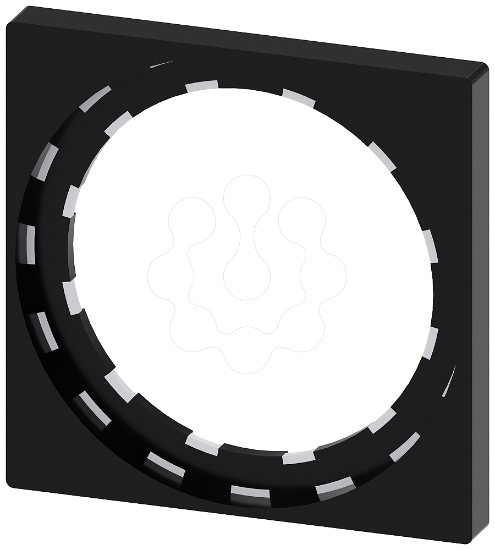 Imagem de Armacao individual para design quadrado, preto