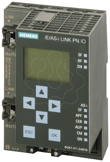 Imagem de IE/AS-i LINK PN IO, gateway PROFINET/AS-i conj. AS-i especificacao V3.0