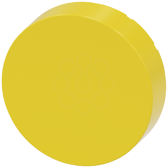 Imagem de Botao de pressao, alto, amarelo, para botao de comando