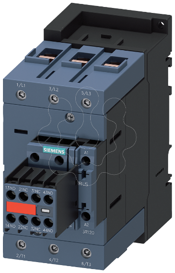 Imagem de Contactor, AC-3e, 110 A/55 kW/400V, 3 polos, AC 230V/50Hz, 2NA+2NF