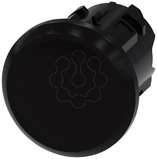 Imagem de Tampao cego para pontos de comando livres redondos, preto