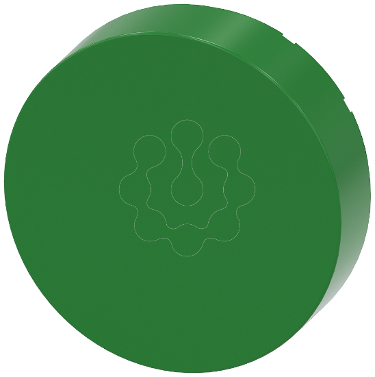 Imagem de Botao de pressao, alto, verde, para botao de comando