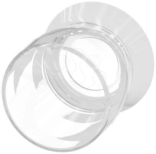 Imagem de Cobertura de protecao em silicone para botao cogumelo, transparente