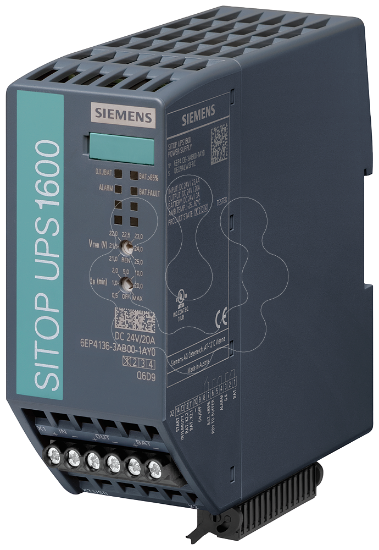 Imagem de Alimentacao de corrente sem interrupcao SITOP UPS1600, 24 V CC/20 A com USB