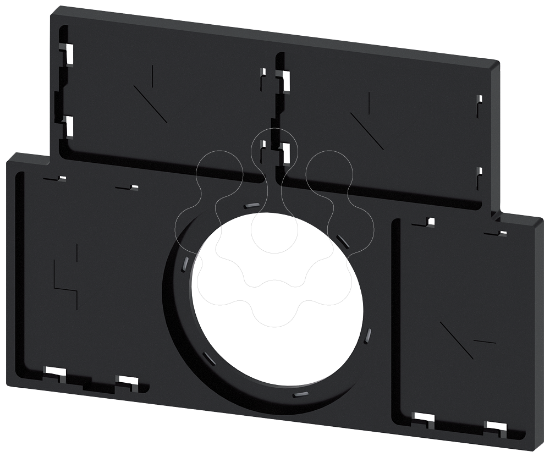 Imagem de Suporte de placa, preto, para 4 placas de identificacao de 17,5x27mm