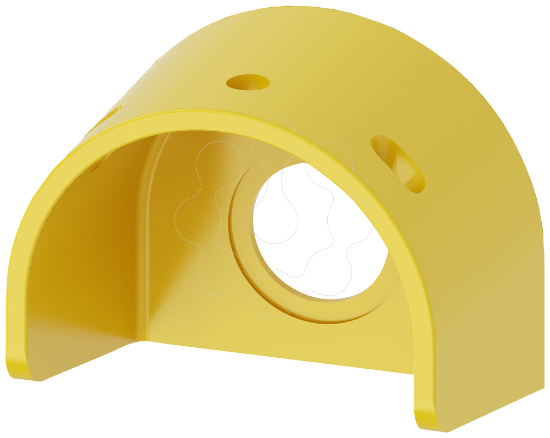 Imagem de Colar de protecao para botao cogumelo paragem de emergencia, 60 mm