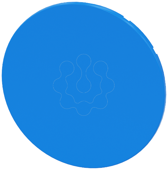 Imagem de Botao de pressao, azul, para botao de comando