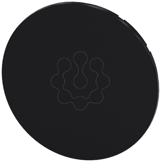 Imagem de Botao de pressao, preto, para botao de comando