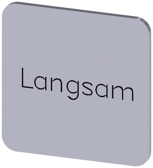 Imagem de Placa de identificacao 22x22mm, placa prata, inscricao: Devagar