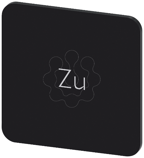 Imagem de Placa de identificacao 22x22mm, placa preto, inscricao: Fechar