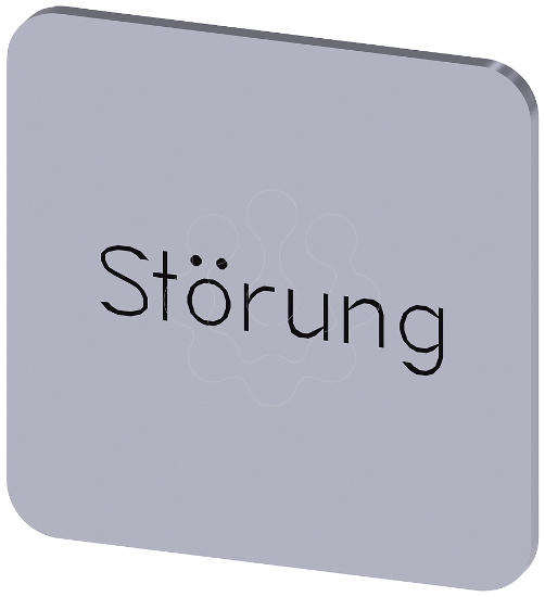 Imagem de Placa de identificacao 22x22mm, placa prata, inscricao: Interferencia