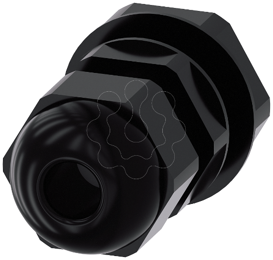 Imagem de Uniao roscada metrica M25 com porca sextavada para caixas