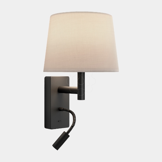 Imagem de Aplique Metrica Shade Extend Reader LED E27 17.3 Branco quente - 2700K ON-OFF Preto 137lm