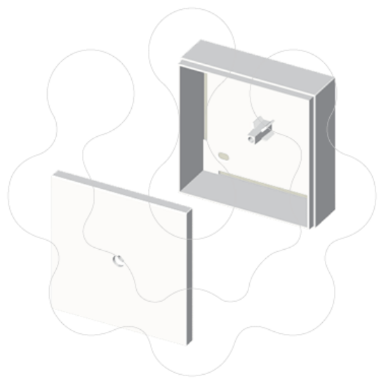 Imagem de 73 Caixa de conexao-derivacao branco 85x85 U24X