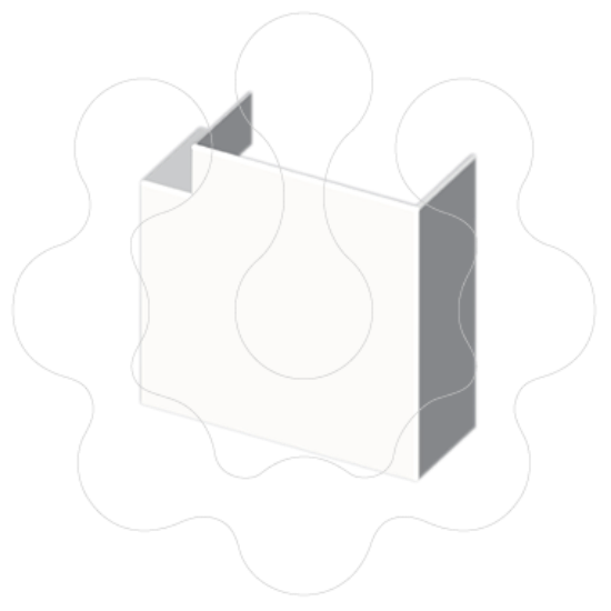 Imagem de 73 Angulo plano branco 60X60 U24X