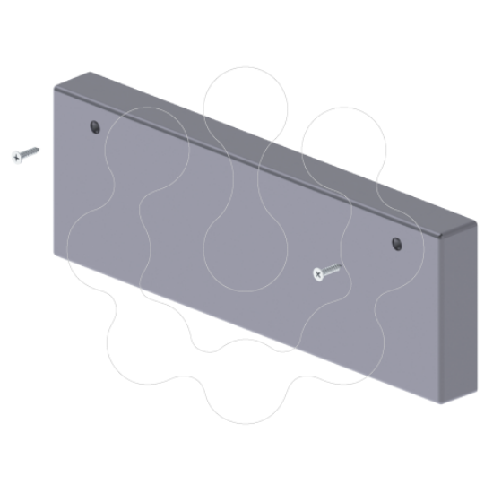 Imagem de 93 Tampa final cor aluminio 70x210 U24X