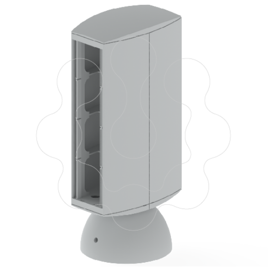 Imagem de 50 Mini-coluna 8 mec. cinzento 65 U24X