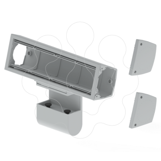 Imagem de 51 Caixa mobiliario mont. movel 4 mec. Cinz. U24X