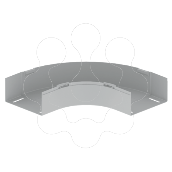 Imagem de 66 Curva plana 90° cinzento 100X200 U23X