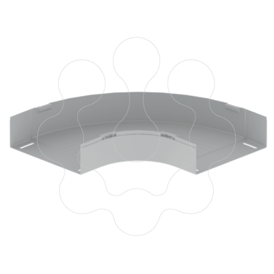 Imagem de 66 Curva plana 90° cinzento 100X300 U23X