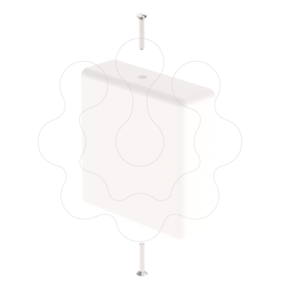 Imagem de 31 Tampa final branco 35X35 U24X