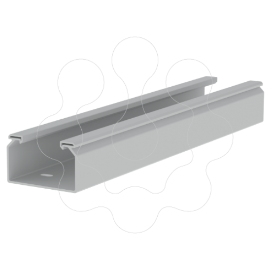 Imagem de 66 Caminho de cabos liso cinzento 60x100 U48X