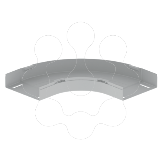 Imagem de 66 Curva plana 90° cinzento 60x200 U48X