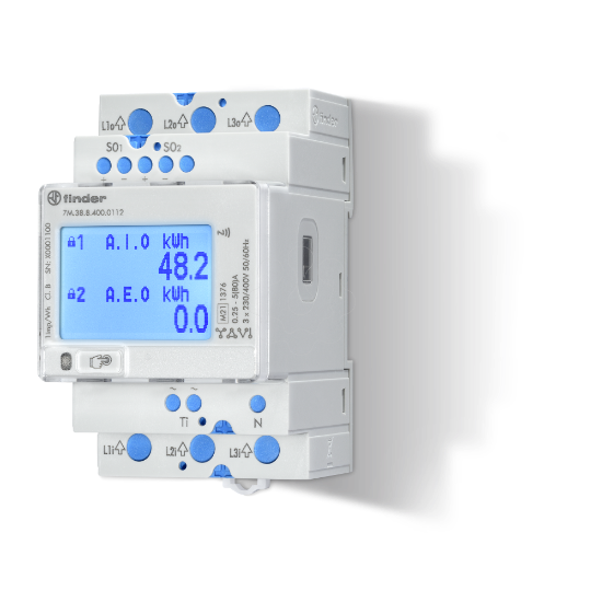 Imagem de 3-PH ENERGY METER 80A DIR MID RS485
