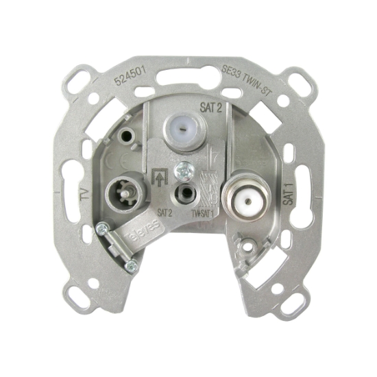 Imagem de Tomada Terminal TV/FM-SAT1-SAT2 Twin Cable