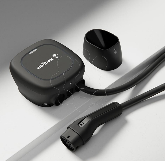 Imagem de Carregador Pulsar Max preto trifasico 22 kW com cabo 5m Tipo 2